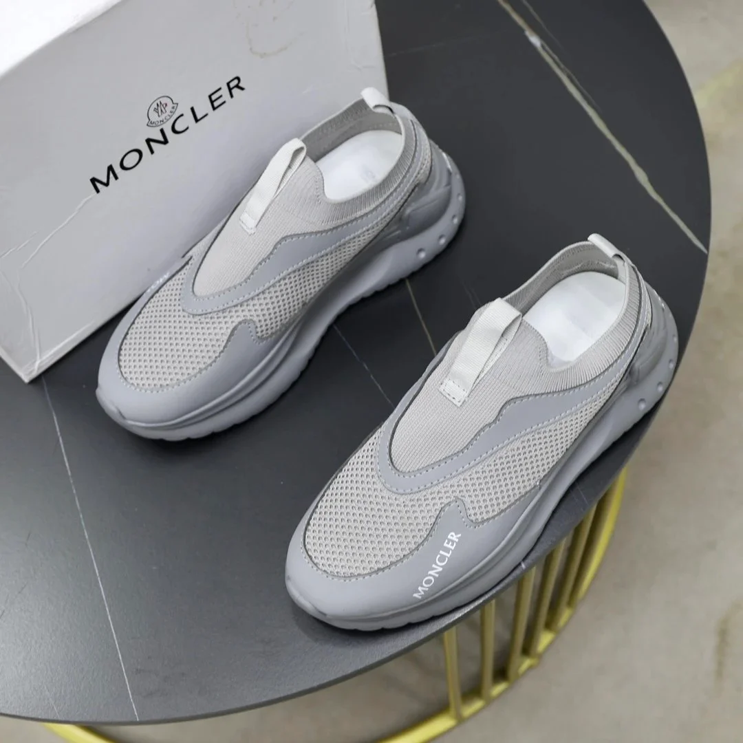 Moncler Moncler Genius Grey Slip-On Sneakers Grey