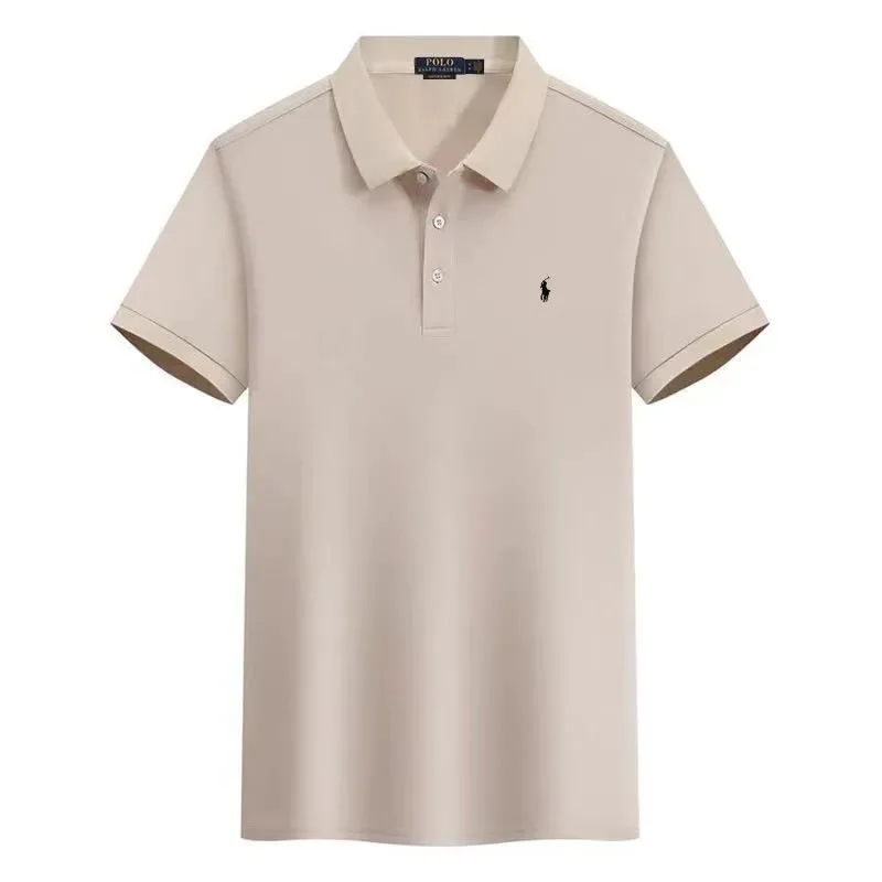 Polo Ralph Lauren Polo Ralph Lauren Beige Black Pony Polo Shirt Beige - 1