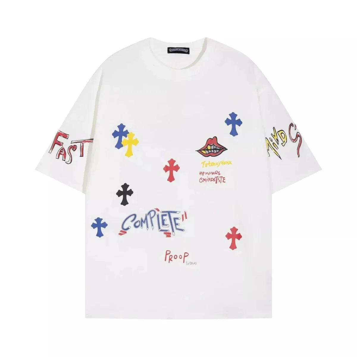 Chrome Hearts Chrome Hearts White Cross Print T-Shirt White - 1