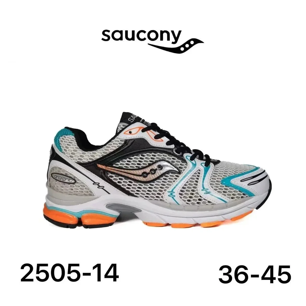 Saucony Saucony 2505-14 White/Blue Orange Sneakers White