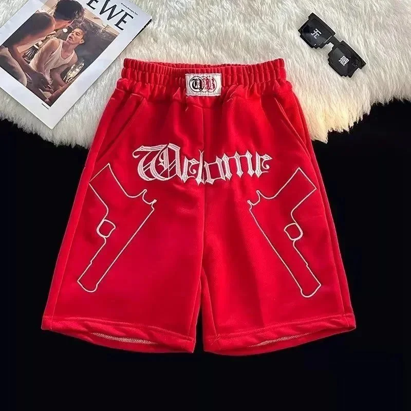 Chrome Hearts Chrome Hearts CH Cross Red Welcome Shorts Red - 1