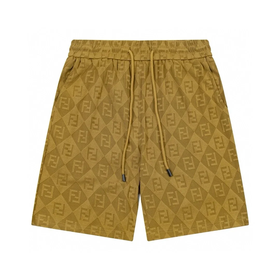 Fendi Fendi FF Monogram Brown Shorts Brown