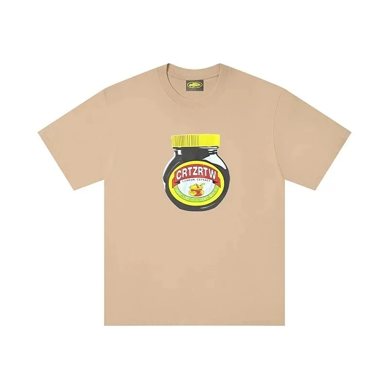 Other Unisex Beige 'CRTZRTW' Graphic T-Shirt Beige - 1