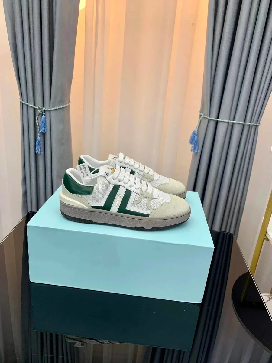 Lanvin Lanvin 33 White/Dark Green Sneakers White - 1