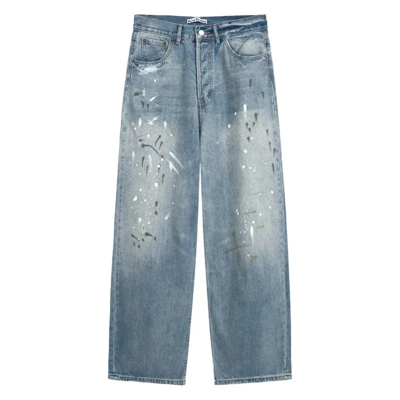 Acne Studios Acne Studios Splatter Denim Blue Jeans Blue