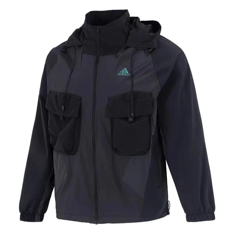 Adidas Adidas Windbreaker Jacket Black/Grey Black