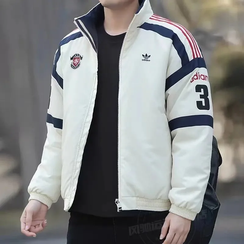 Adidas Adidas Classic Football White Jacket with Stripes White - 1