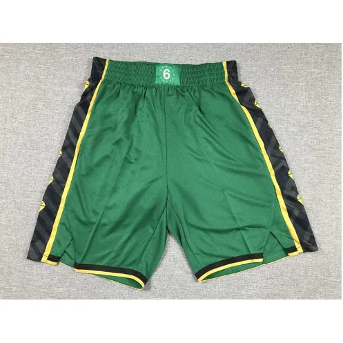 Other Green Black Yellow Basketball Shorts Green - 1