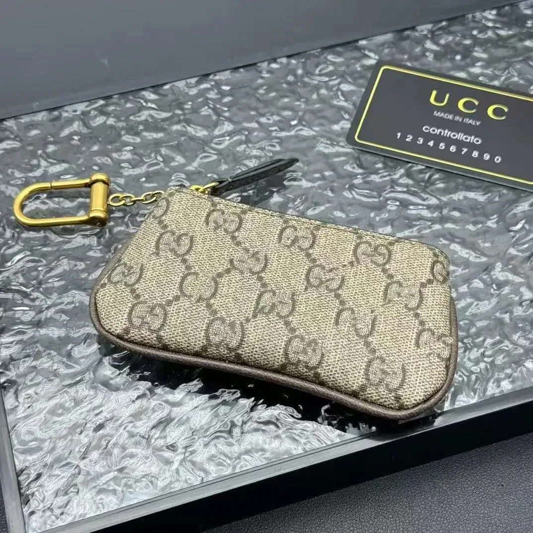 Gucci Gucci GG Supreme Key Pouch Beige Beige - 1