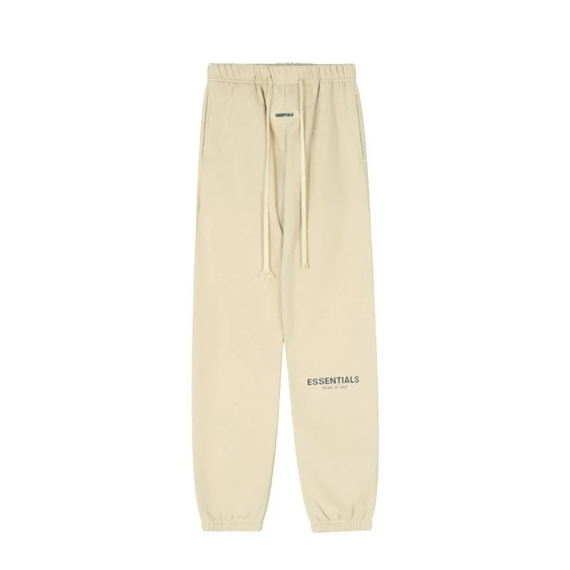 Fear of God Fear of God Essentials 2208杏色(反光字母) Sweatpants Beige - 1