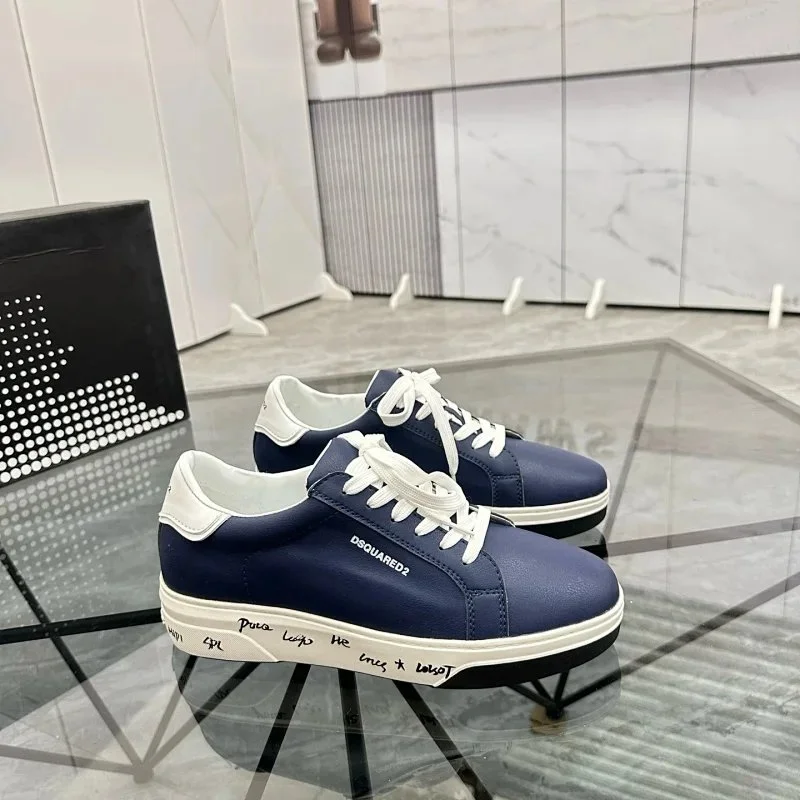 DSQUARED2 DSQUARED2 Navy Blue & White Sneakers Blue - 1