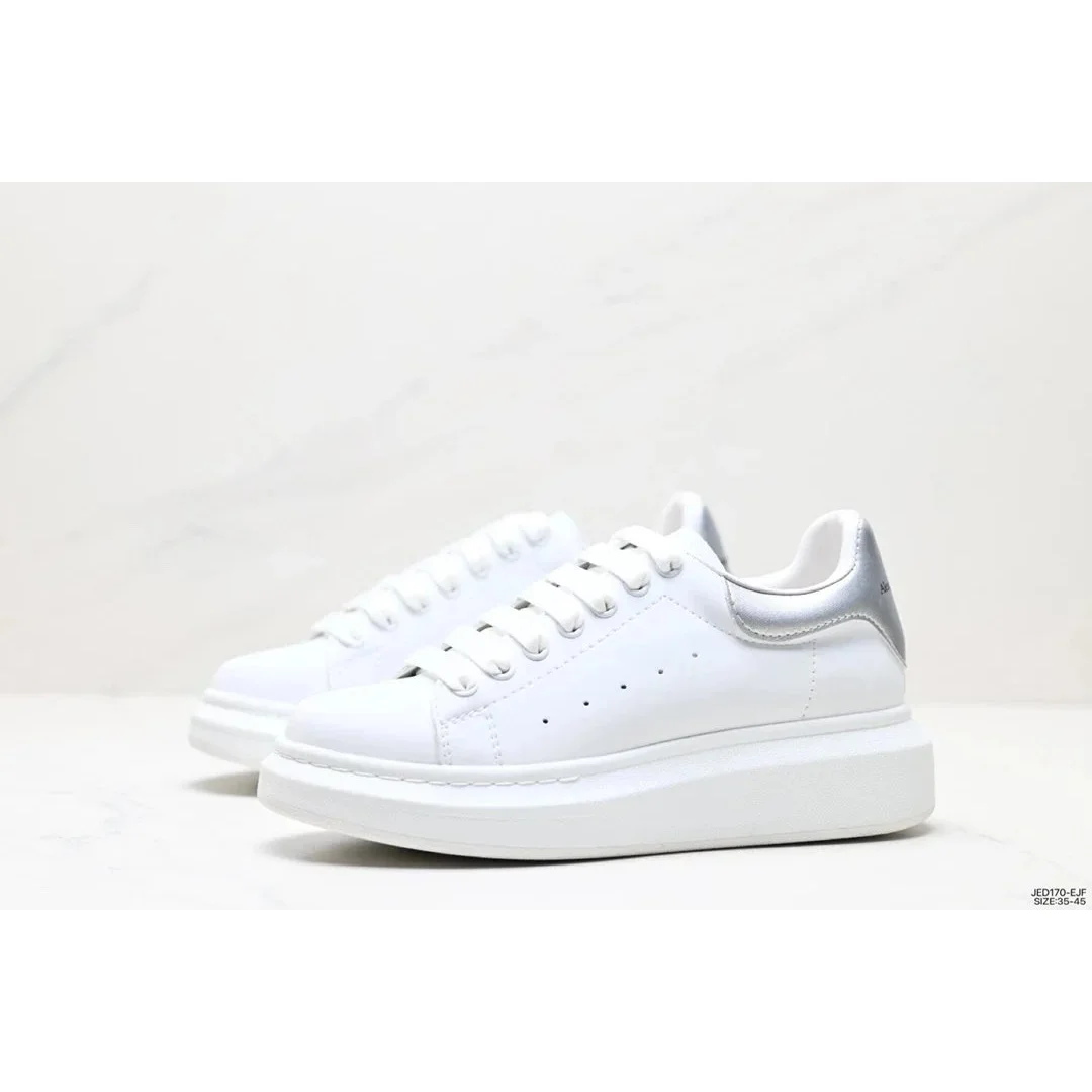 Alexander McQueen Alexander McQueen Oversized White/Silver Sneakers White - 1