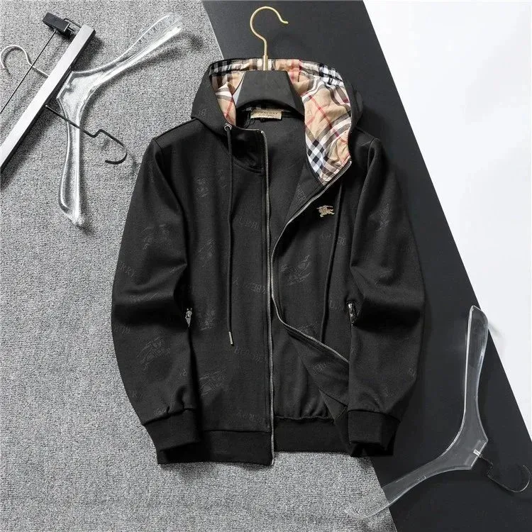 Burberry Burberry TB Monogram Black with Nova Check Hoodie Black