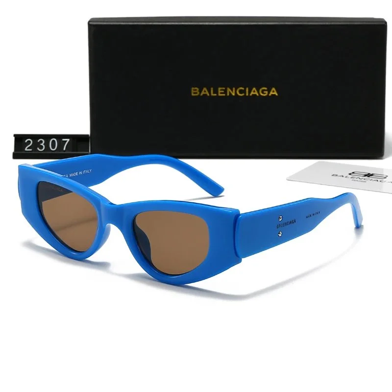 Balenciaga Balenciaga 2307-B Blue Cat-Eye Sunglasses Blue - 1