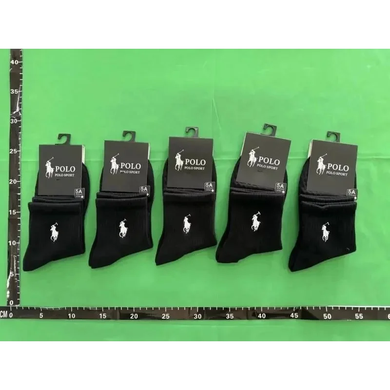 Polo Ralph Lauren Polo Ralph Lauren Black Pony Logo Socks 5 pairs Black - 1