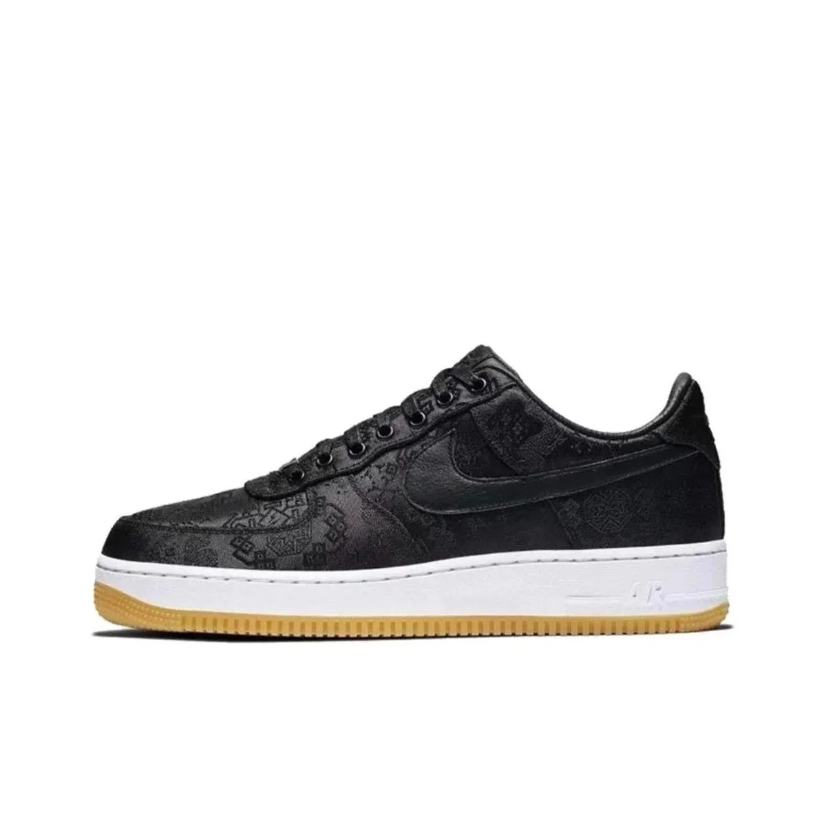 Nike Nike Air Force 1 Black Silk Sneakers Black