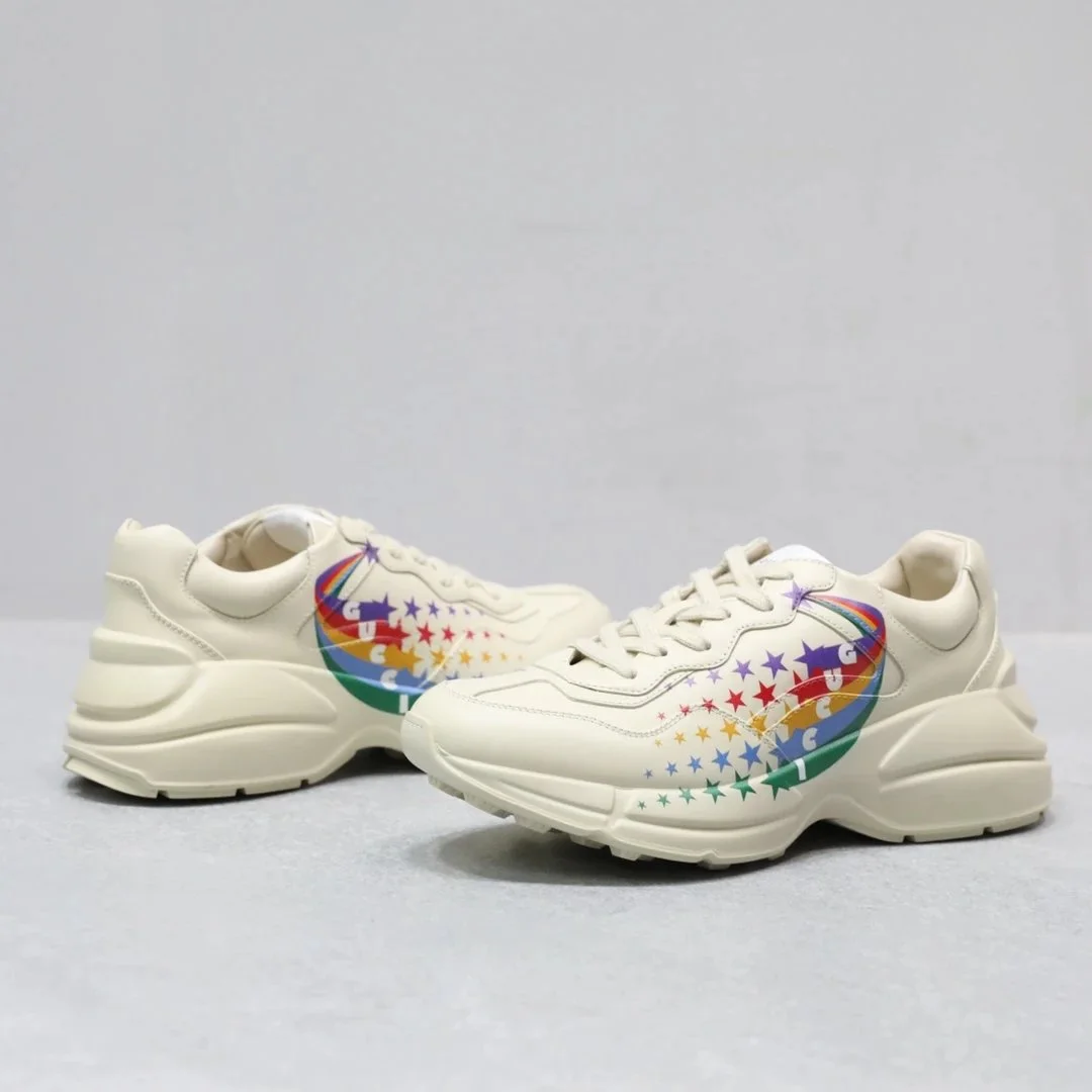 Gucci Gucci Rhyton Rainbow Star Cream Sneakers Cream