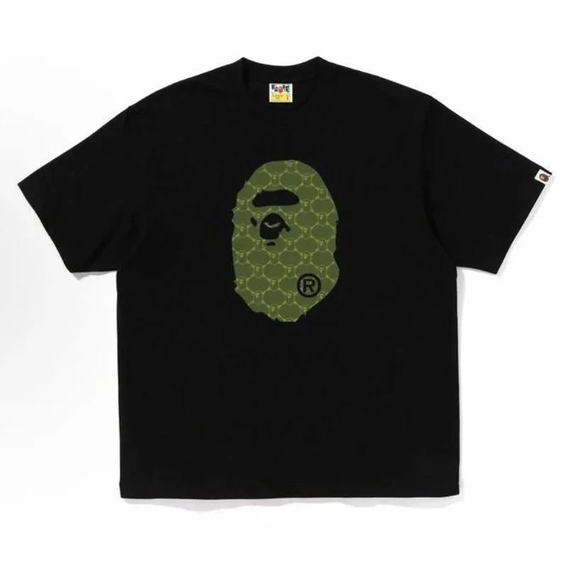 A Bathing Ape A Bathing Ape BAPE STA Black Green Camo T-Shirt Black - 1