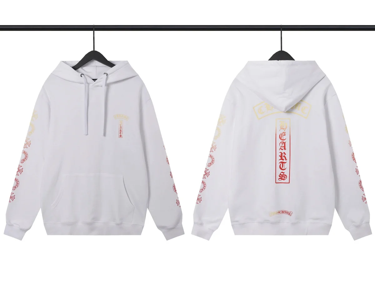 Chrome Hearts Chrome Hearts HEARTS White Hoodie White - 1