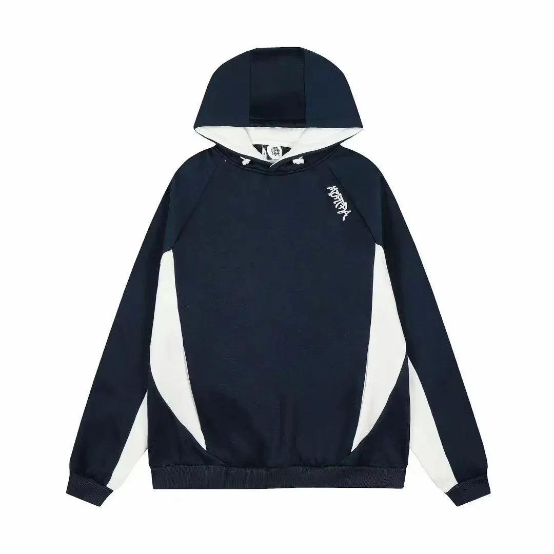 Other Unisex Hoodie with Contrast Panels in Navy/White Navy - 1