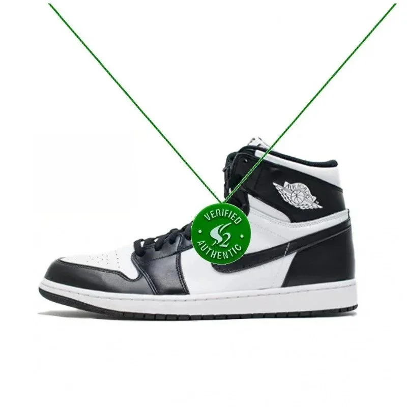Nike Nike Air Jordan 1 Black/White Panda Sneakers Black - 1