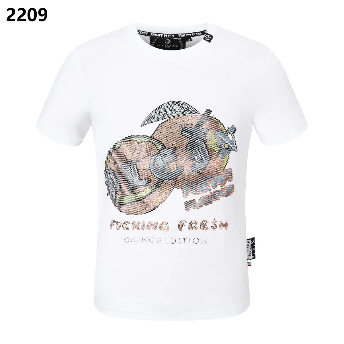 Philipp Plein Philipp Plein Skull White 'Fucking Fresh' T-Shirt White - 1
