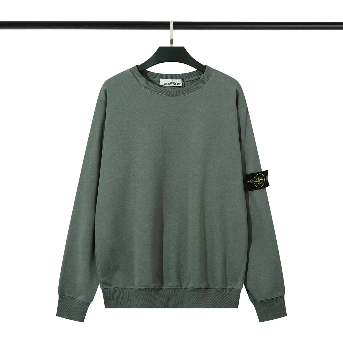 Stone Island Stone Island 68-15 Olive Green Sweatshirt Green