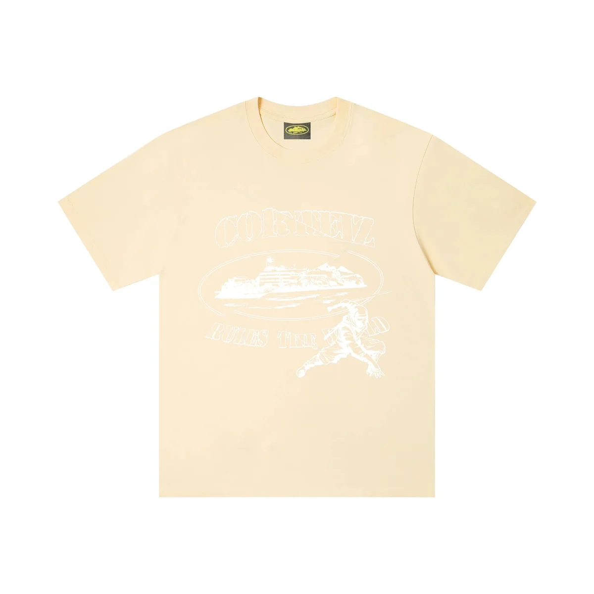 Corteiz Corteiz Rules The World Beige T-Shirt Beige - 1