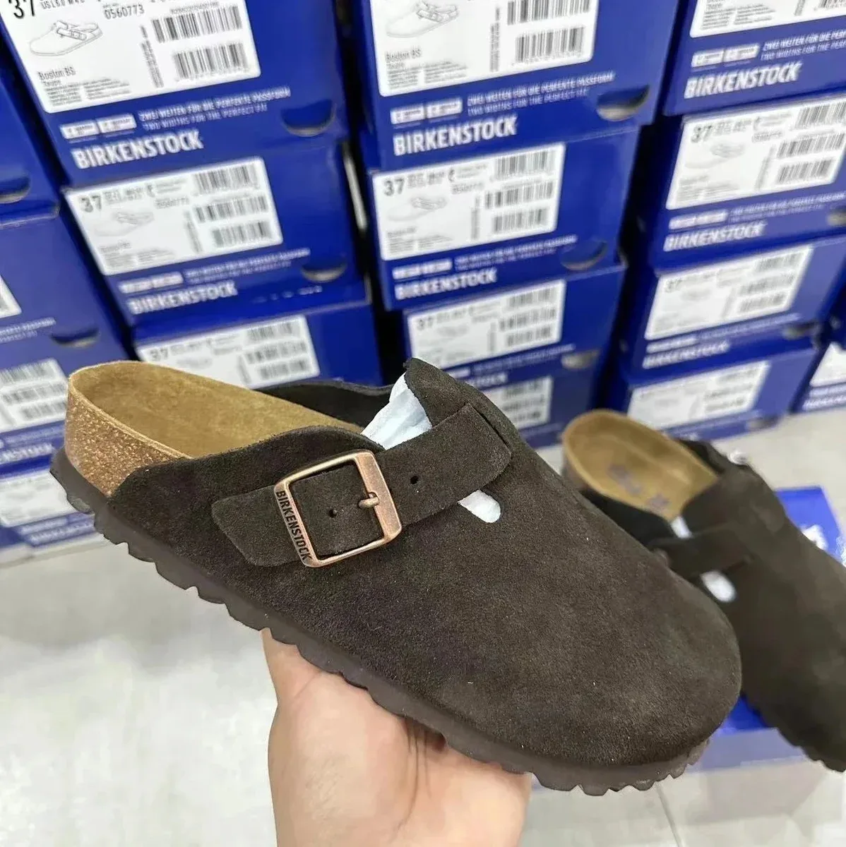 Birkenstock Birkenstock Arizona Mocha Brown Suede Clog Brown