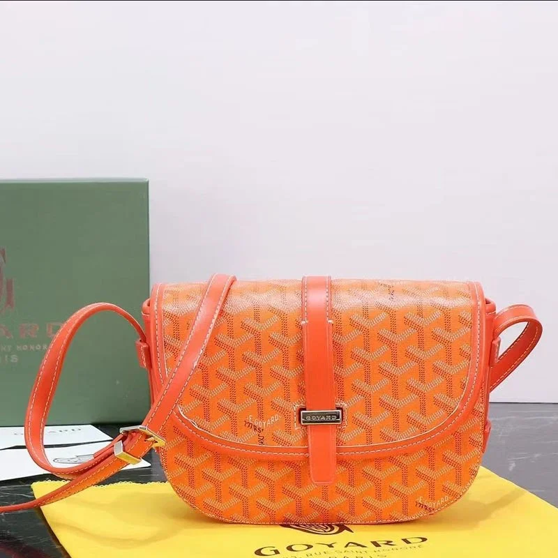 Goyard Goyard Orange Goyardine Satchel Bag Orange - 1