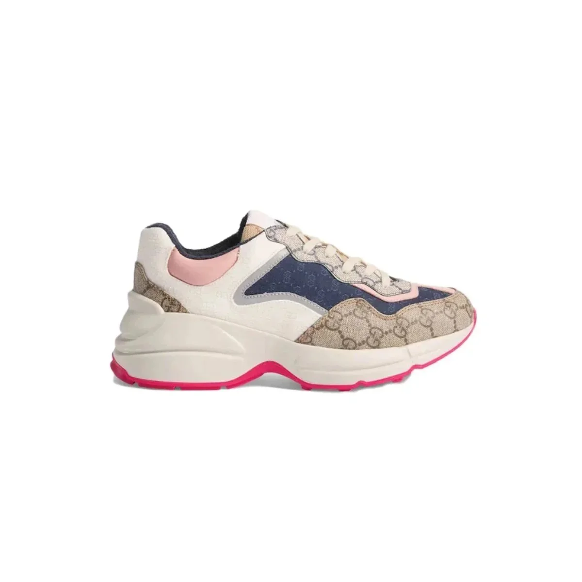 Gucci Gucci Rhyton Beige Ebony Pink Sneakers Beige