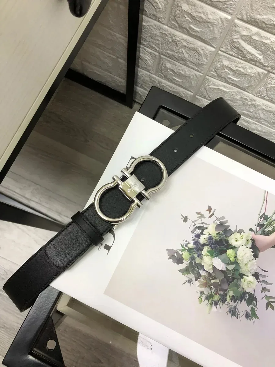 Salvatore Ferragamo Ferragamo Gancini Black Belt Black - 1