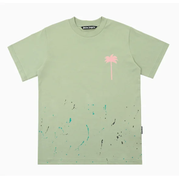 Palm Angels Palm Angels 2233抹茶绿 T-Shirt Green - 1