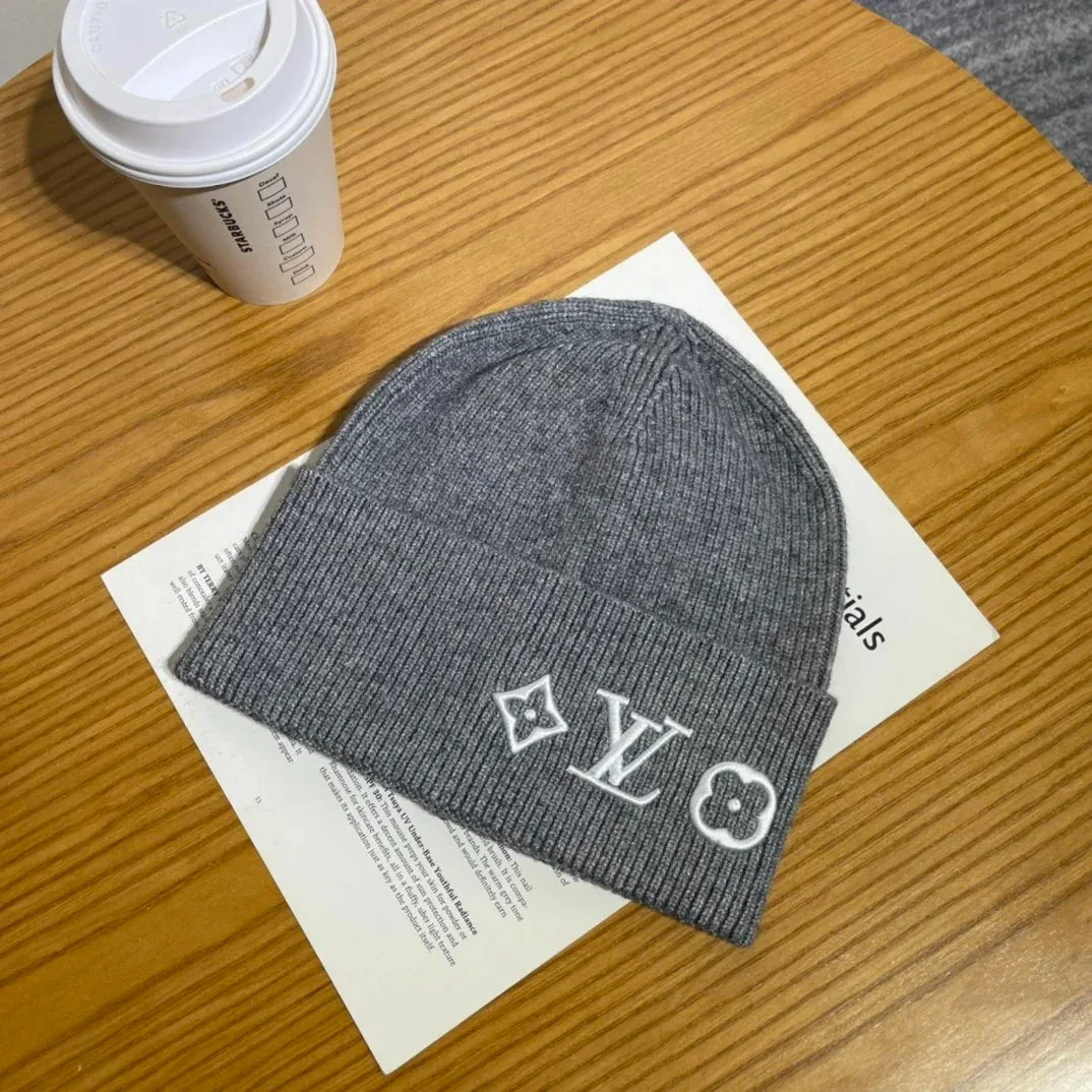 Louis Vuitton LV Monogram Beanie Grey