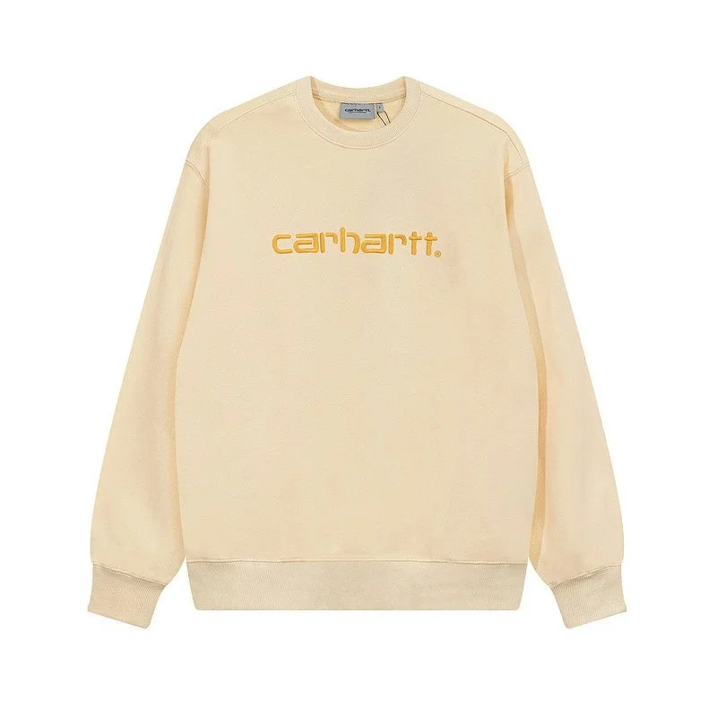 Carhartt Carhartt Apricot Logo Crewneck Sweatshirt Beige - 1
