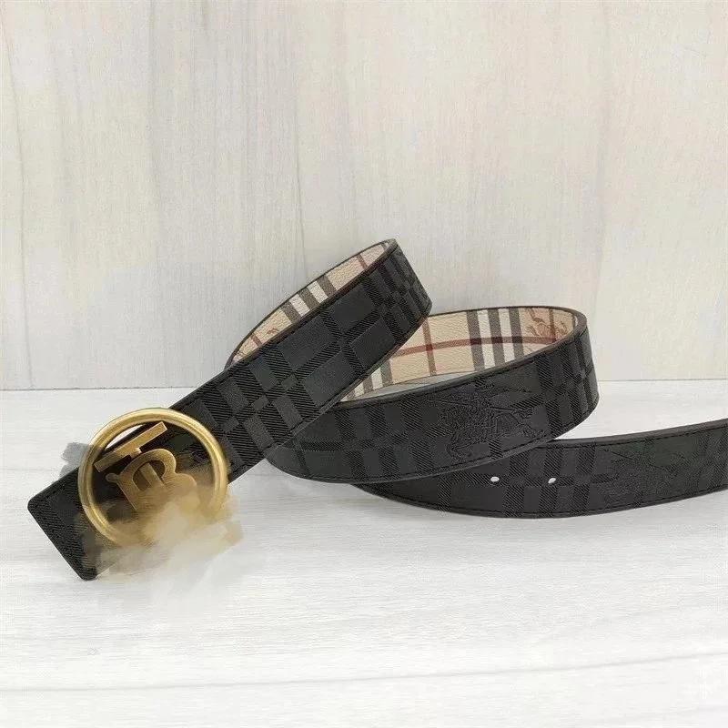 Burberry Burberry Classic Check Belt Black Leather Black - 1