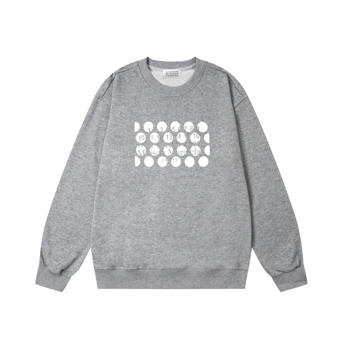Maison Margiela Maison Margiela Tabi Graphic Sweatshirt Grey Grey - 1