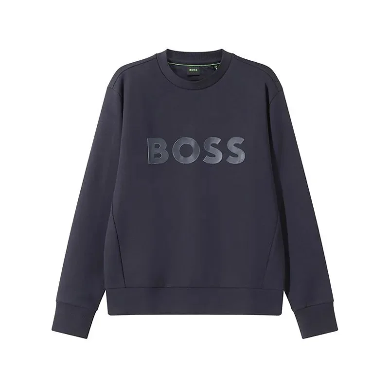 Hugo Boss Boss Logo Sweatshirt Navy Navy - 1
