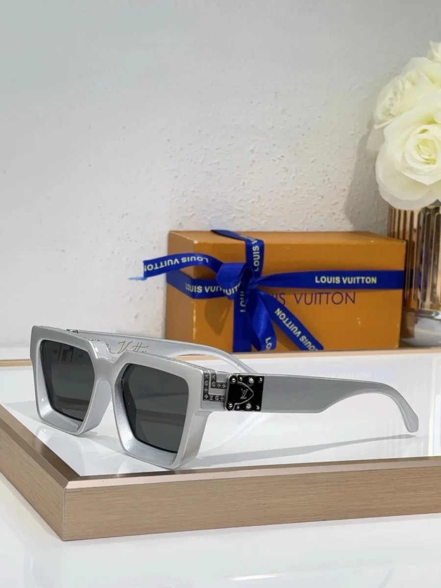 Louis Vuitton Louis Vuitton Silver Square Frame Sunglasses Silver