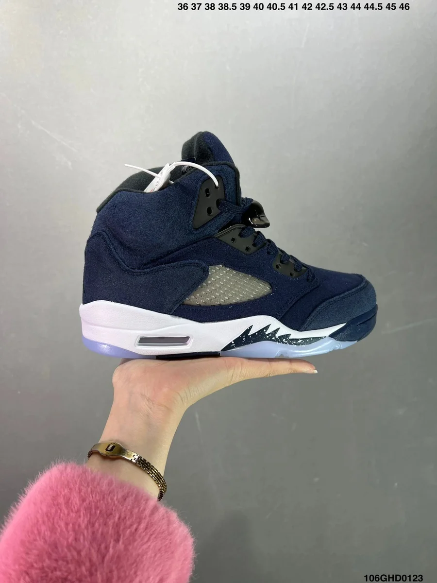 Other Jordan Air Jordan 5 Navy/White Sneakers Navy - 1