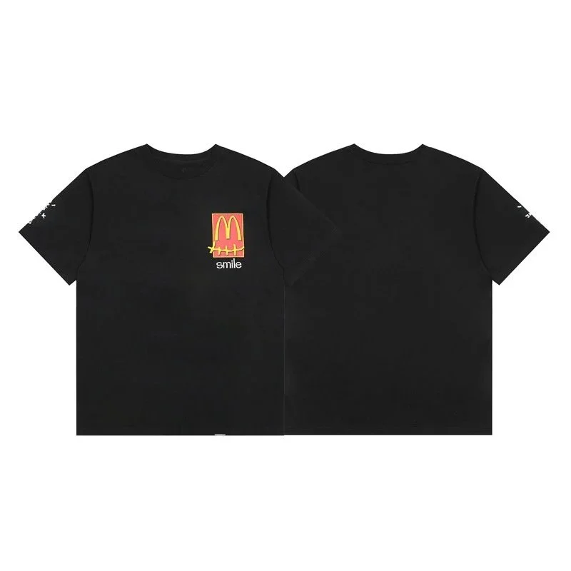 Other Black McDonald's Smile Graphic T-Shirt Black - 1