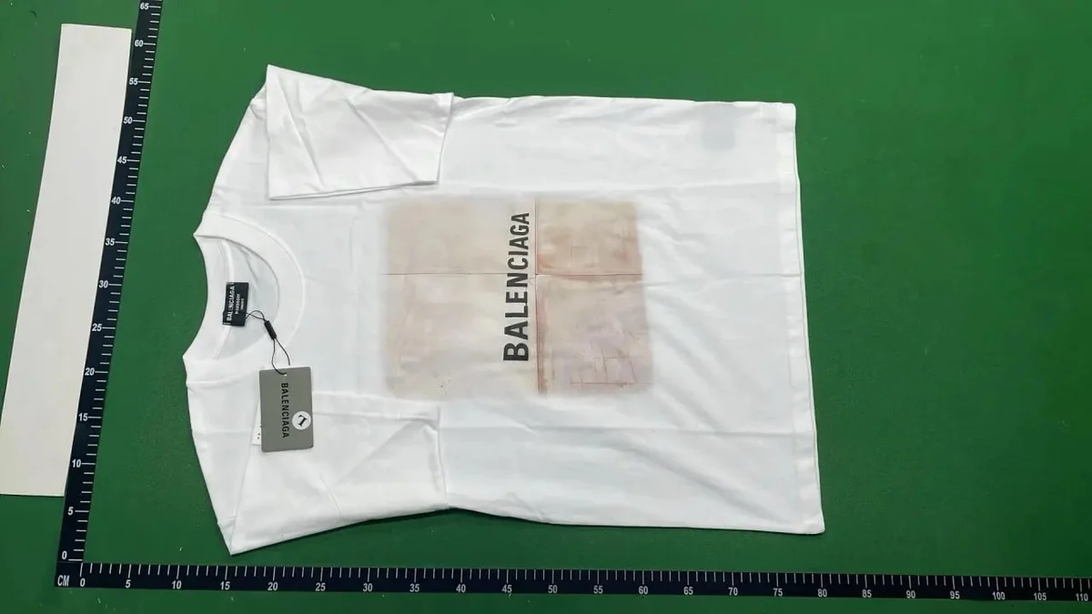 Balenciaga Balenciaga White 'BALENCIAGA' Logo T-Shirt White - 1