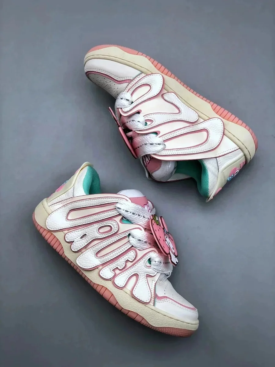 Palm Angels Palm Angels Bear TX-05 White/Pink Sneakers White - 1
