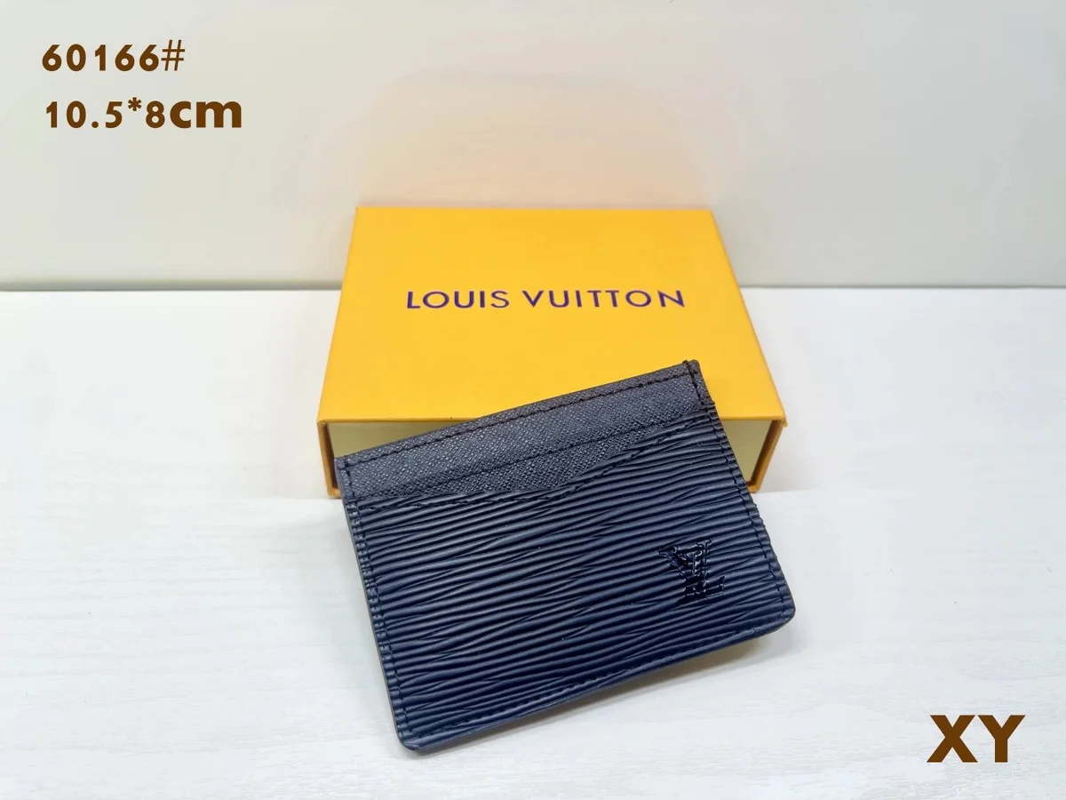 Louis Vuitton Louis Vuitton Pochette 62166-2 Navy Card Holder Navy