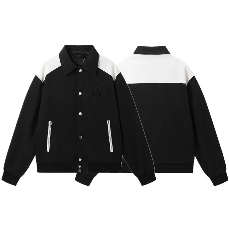 Maison Mihara Yasuhiro Maison Mihara Yasuhiro Black/White Color Block Jacket Black - 1
