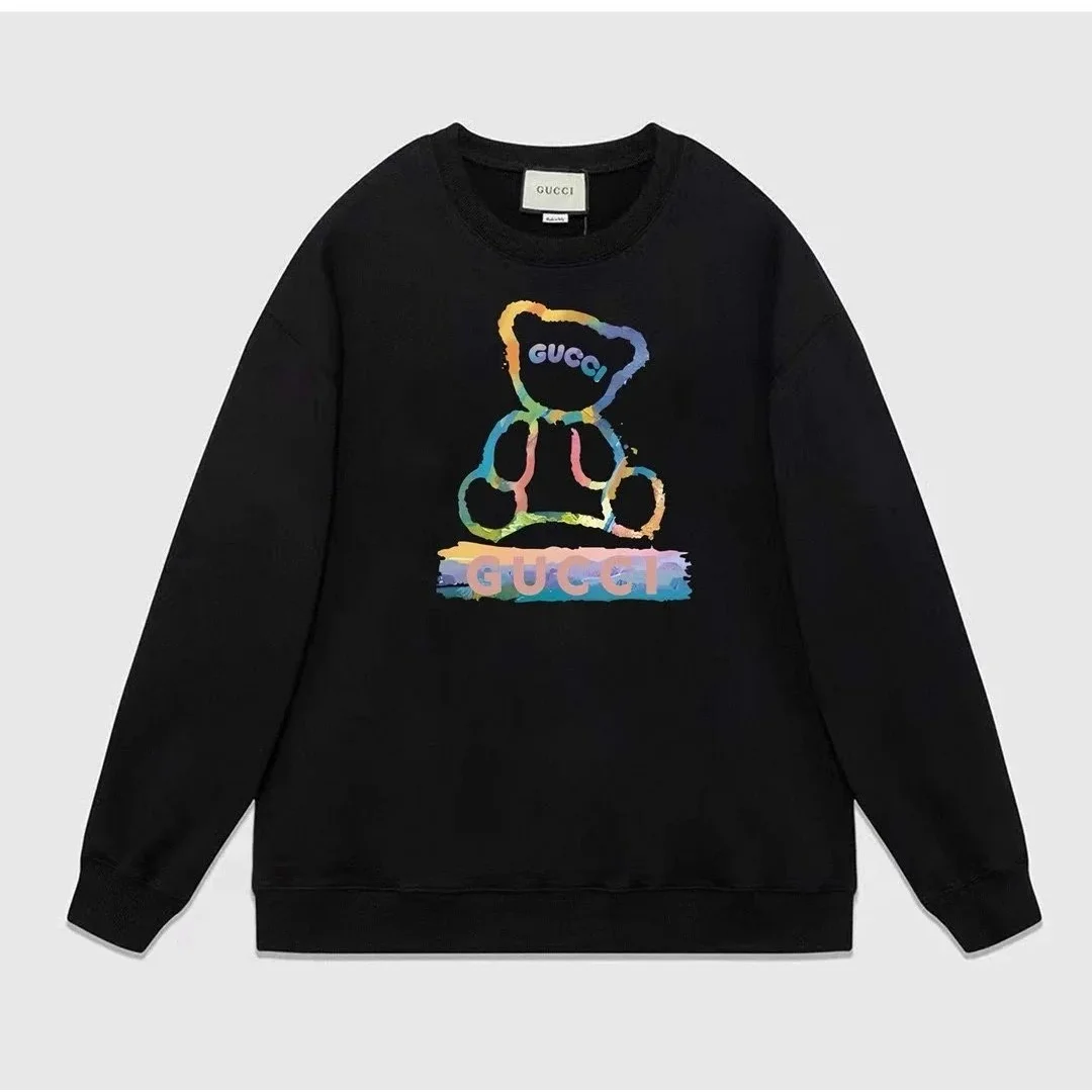 Gucci Gucci 25-02 Rainbow Teddy Bear Sweatshirt Black