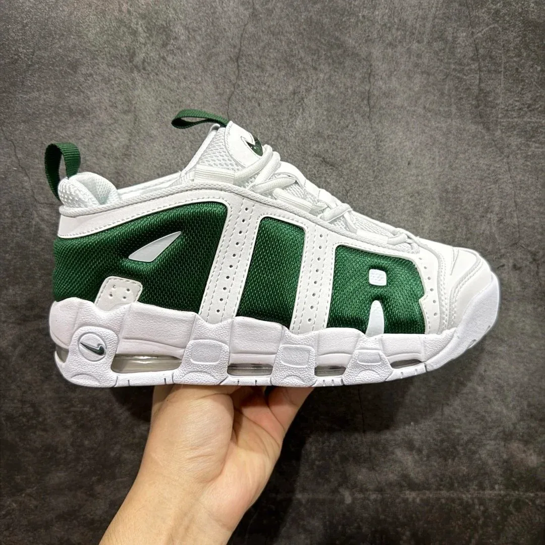 Nike Nike Air More Uptempo White/Green Sneakers Green