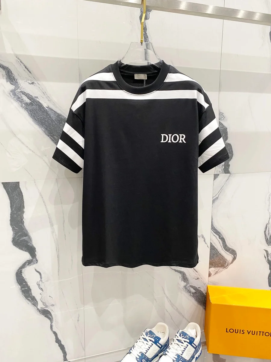 Dior Dior Classic Logo Black & White T-Shirt Black - 1
