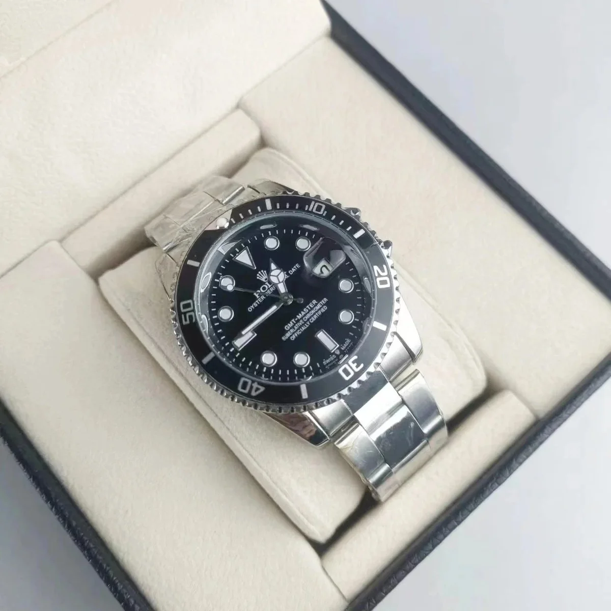 Rolex Rolex Submariner Black Dial Stainless Steel Watch Black