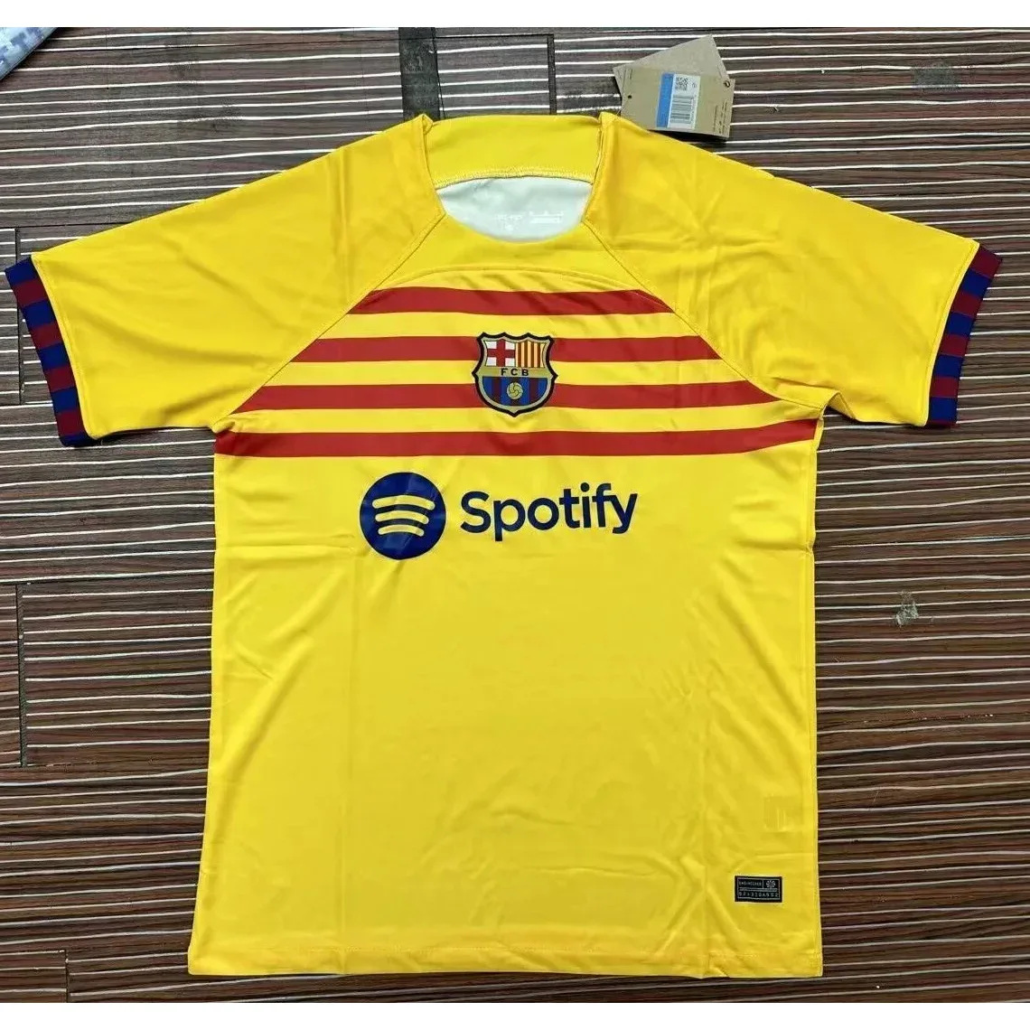 Nike Nike Mach Barcelona Away Jersey Yellow Yellow